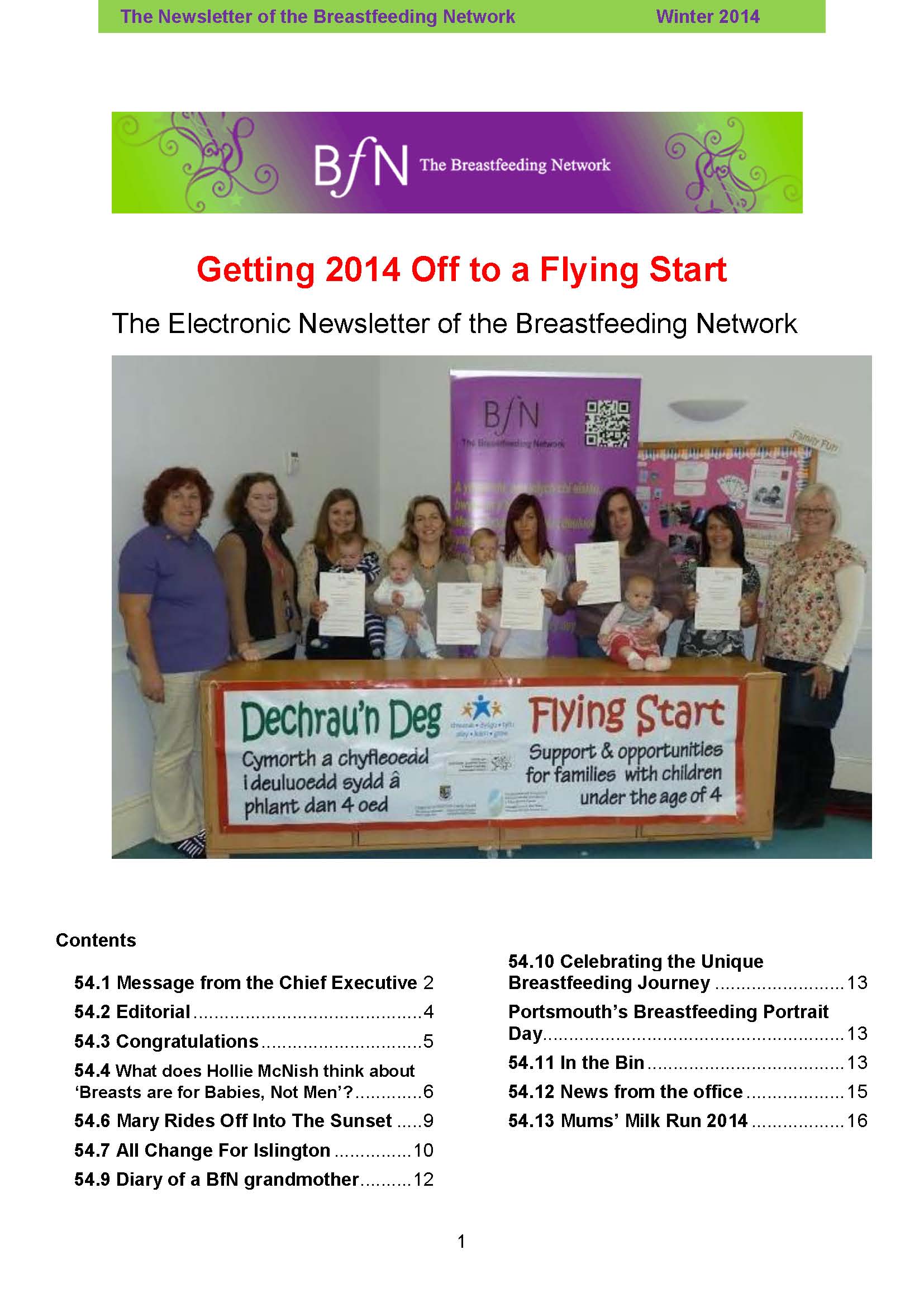 BfN Newsletter 54 Winter 2014