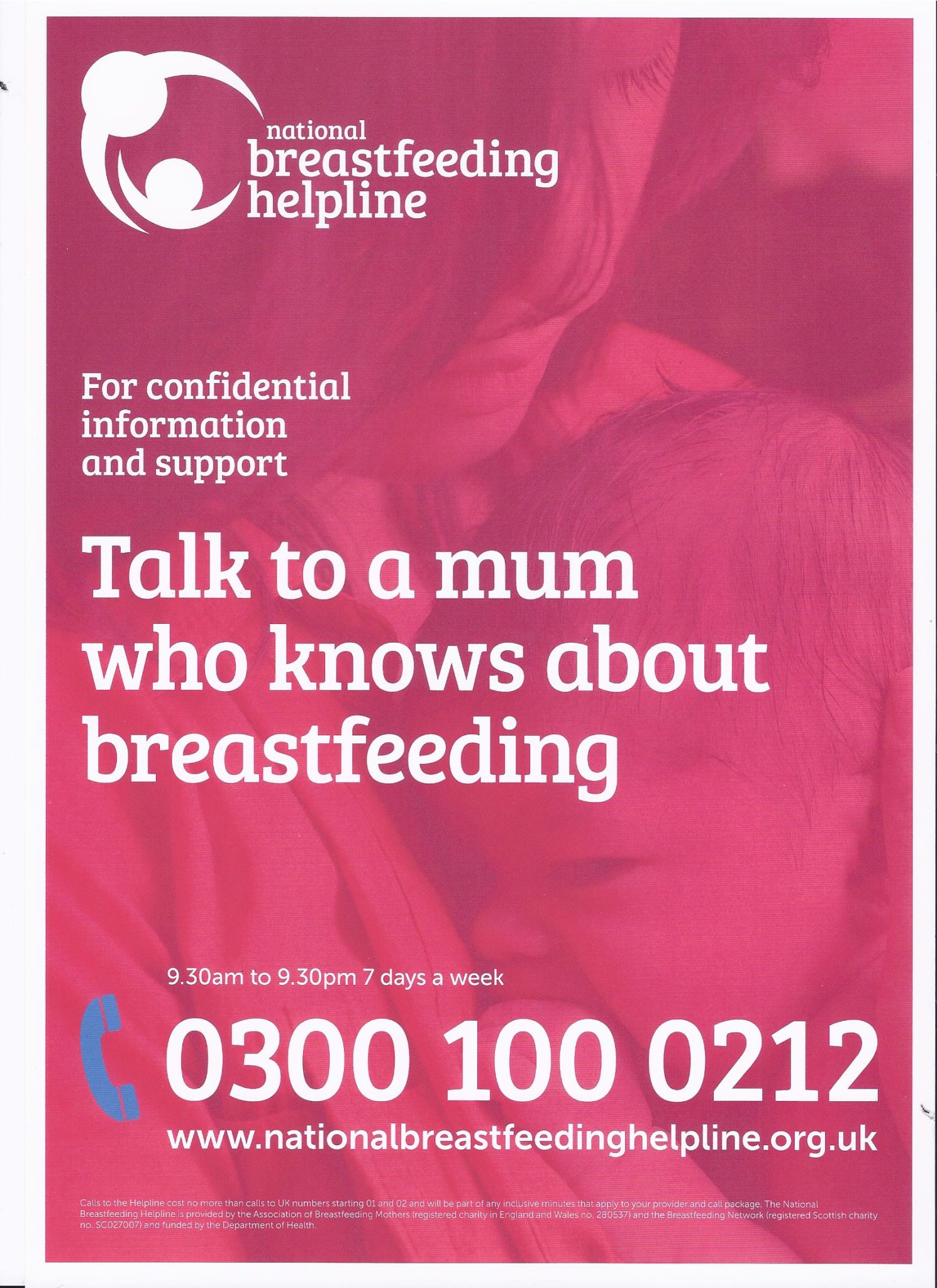 National Breastfeeding Helpline Poster The Breastfeeding Network