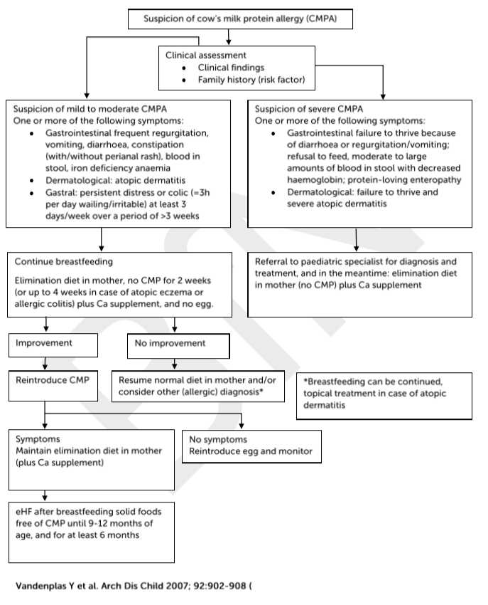 Cows Milk Protein Allergy Cmpa And Breastfeeding The Breastfeeding Network